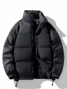 Winter Couple Jacket Warm Short Stand Collar 2025 New Cold-Proof Bread Jacket Thickened Down Jacket Men Youth
