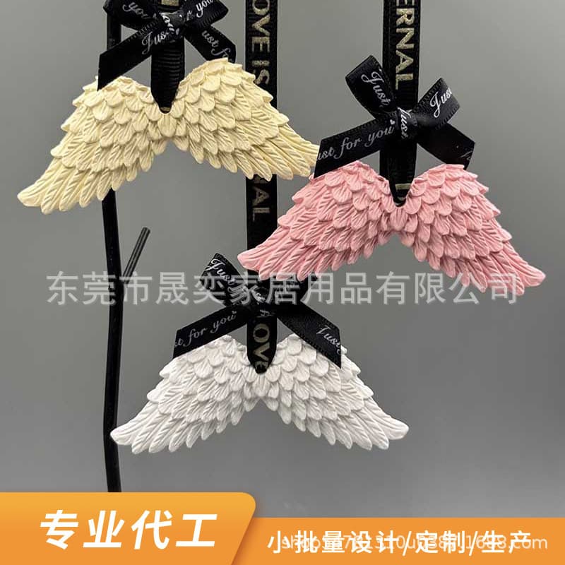 Cute Winged Wardrobe Fragrance Pendant Plaster Incense Tablets Long-lasting Indoor Diffuser Stone Souvenir for Cars