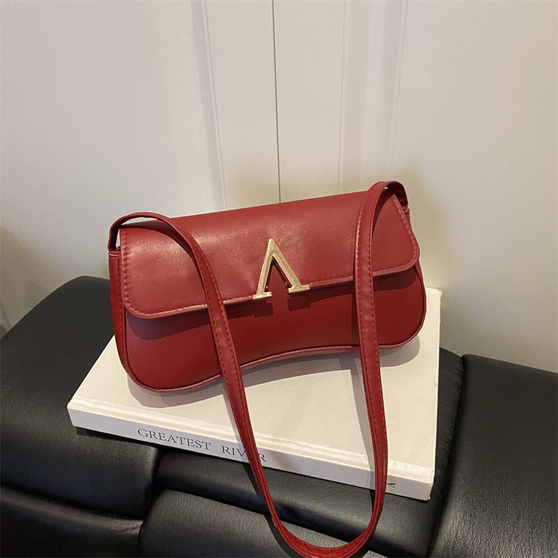 2026 Spring/Summer New Casual Textured Simple Square Bag, Trendy and Chic Women's Shoulder Bag
