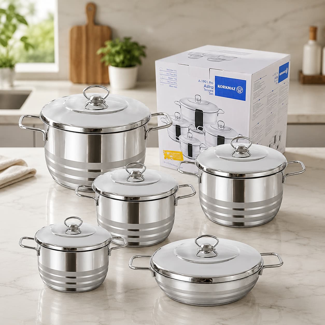 Stainless Steel Cookware Set Kitchenware Pot Set Stainless Steel Pot