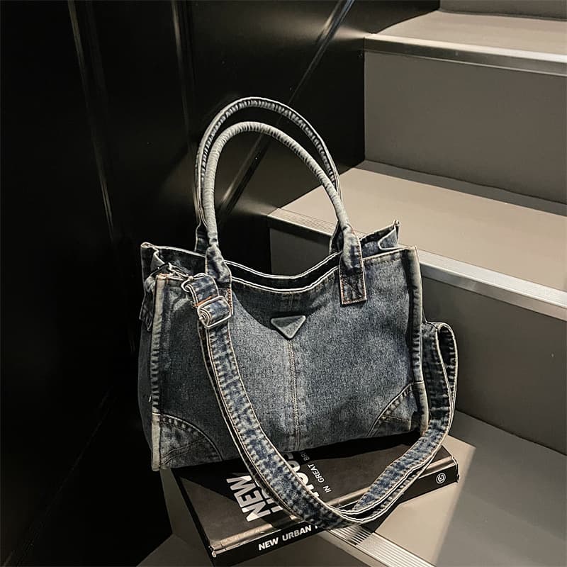 Bags 2026 new spring and summer light luxury niche high-end armpit bag tote bag single shoulder crossbody denim women's bag