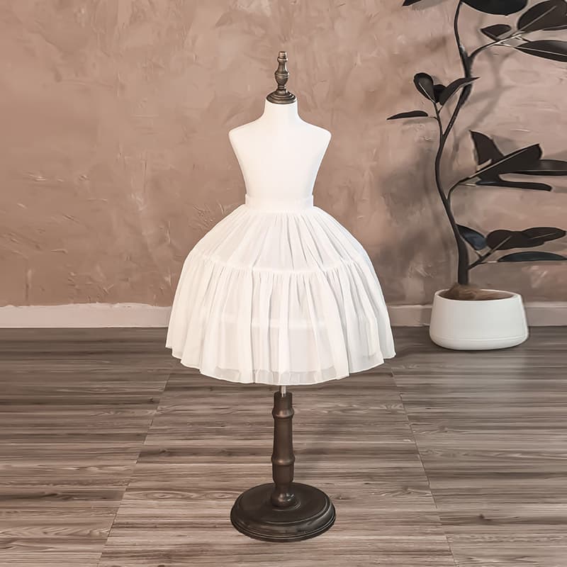 45cm Petticoat Children's Lolita Boned Petticoat Violent Cos Chiffon Princess Dress Lining Skirt A-line Foreign Trade AliExpress