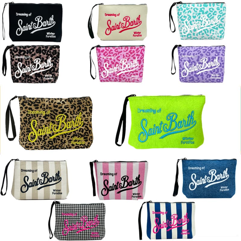 High-Quality Leopard Print Clutch Bag, European and American Casual Style, Large Capacity Houndstooth Canvas Denim Clutch, Striped Handbag