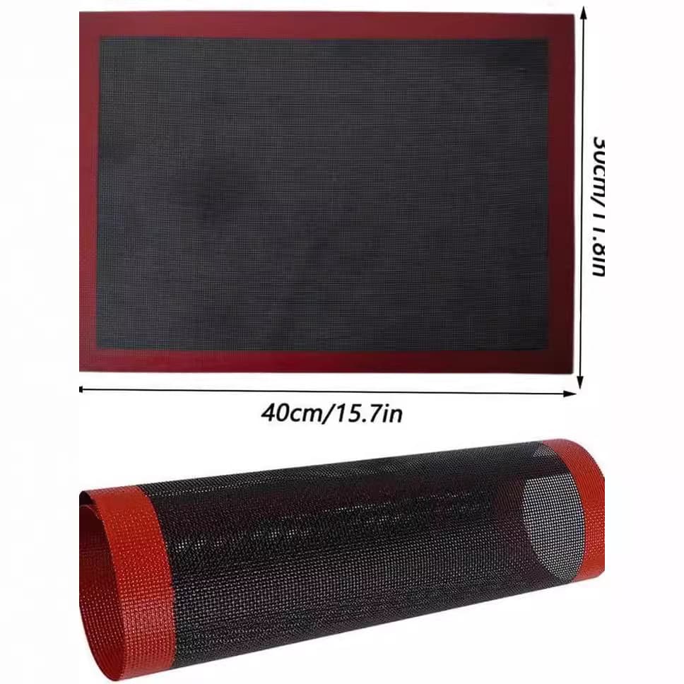 Silicone Baking Mat Perforated Baking Mat Non-Stick Fiberglass Hollow Baking Mat Double-Sided Silicone Hollow Baking Mat Baking Pad
