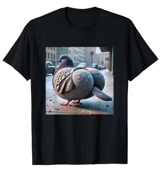 Millennium Bug T-Shirt Funny Creative Pigeon Women's Graphic Kawaii Aesthetic Harajuku Fashion Top