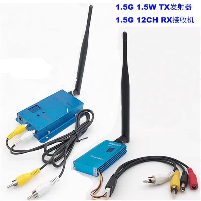 1.5G 1.5W/1500mW Wireless Transmitter Receiver Kit Wireless Video Transmitter Video Transmission