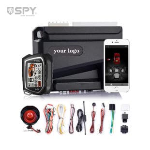 SPY 2023 PKE Smart Key Keyless One-Key Start Two-Way Anti-Theft Car Alarm System APP Control