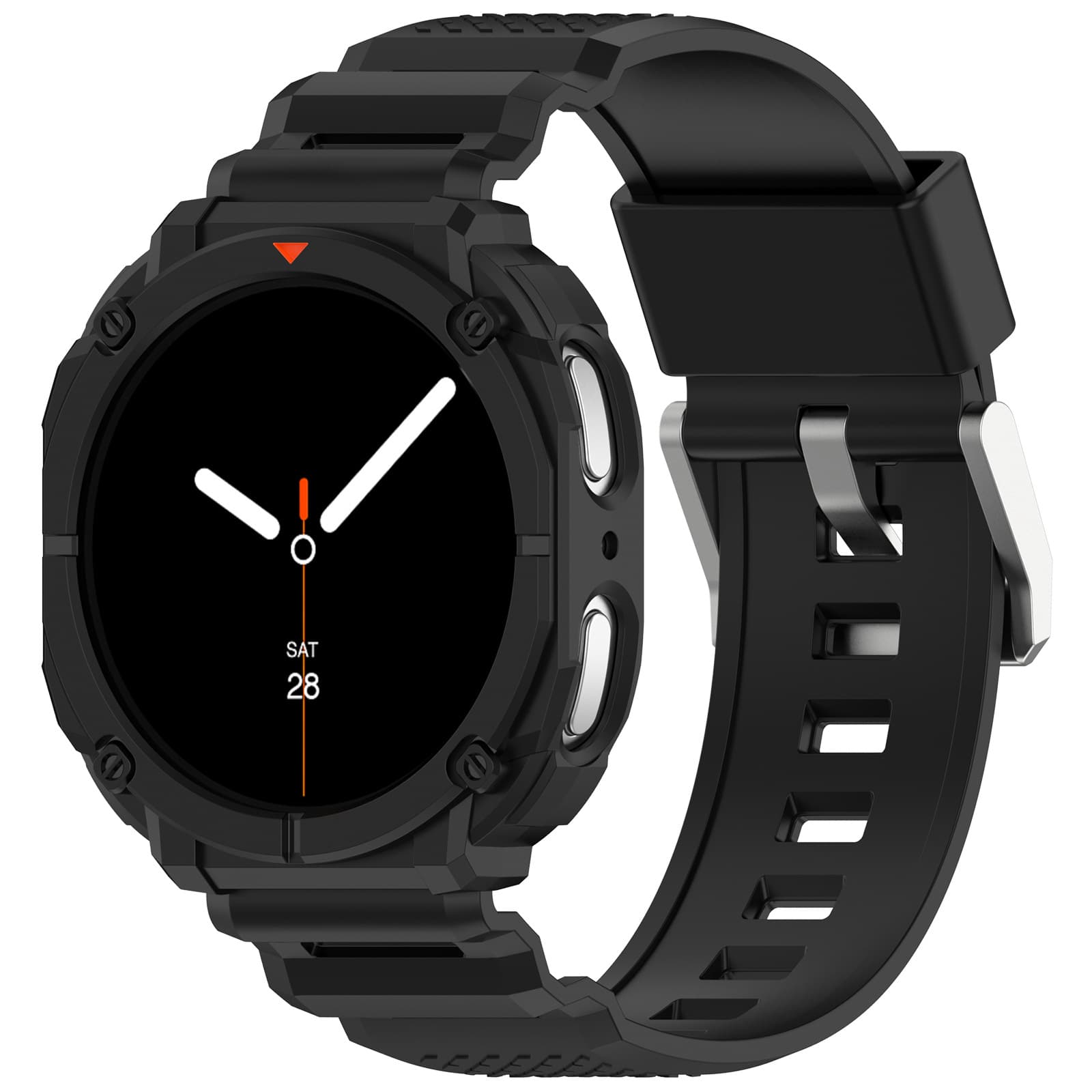 Compatible with Samsung Galaxy Watch 8 Integrated Silicone Band Watch8 40mm 44mm Protective Case Wrist Strap