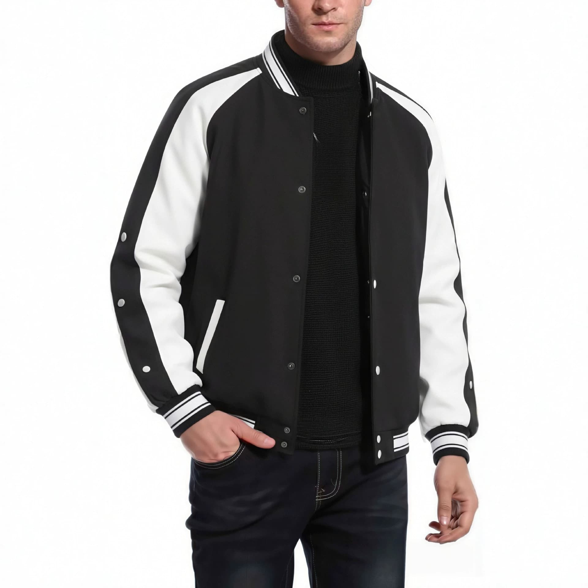 Europe & US TK Men's Lightweight Casual Bomber Sports Jacket Baseball Clothing Top Coat Mercado Libre OZON Factory
