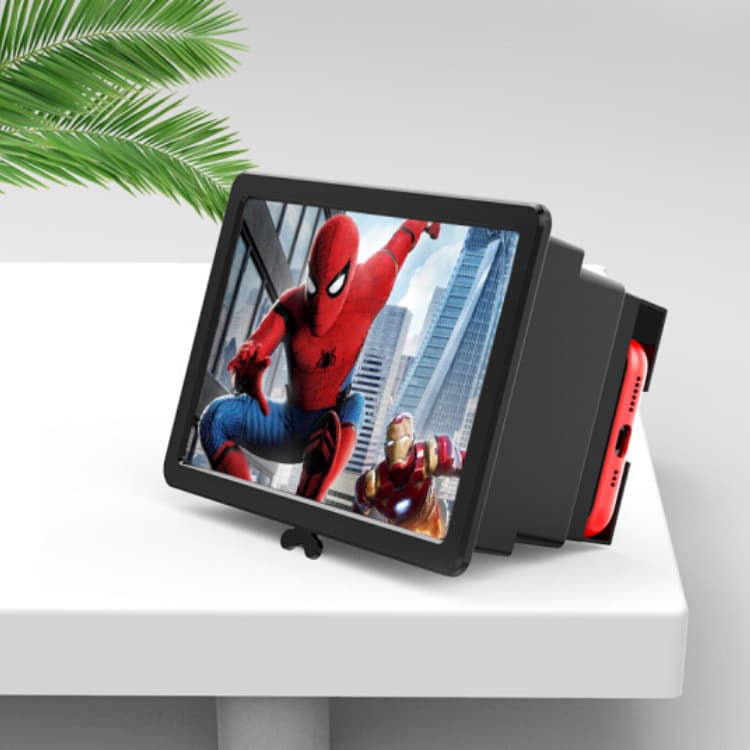 3D Magnifying Glass 12-inch F2 Adjustable Magnifier F3 10-inch Phone Screen High-Definition Stretch Gift Phone Stand