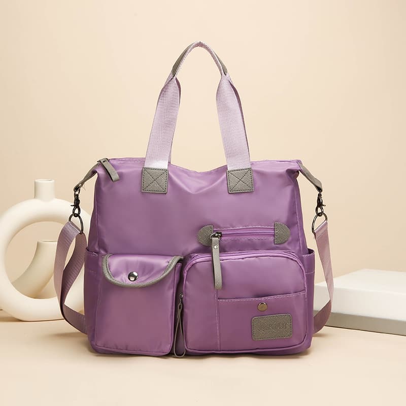 2024 New Tote Bag for Women Handbag Mother Bag Middle-aged Women's Bag Cross-border Trend Nylon Fabric Ladies Shoulder Bag