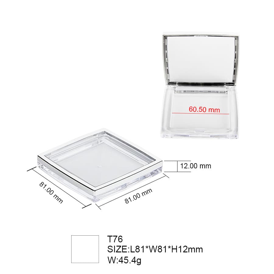 New 4-color Skylight Transparent CD Eyeshadow Palette Flip Blush Palette Concealer Palette Multifunctional Packaging Material Empty Box