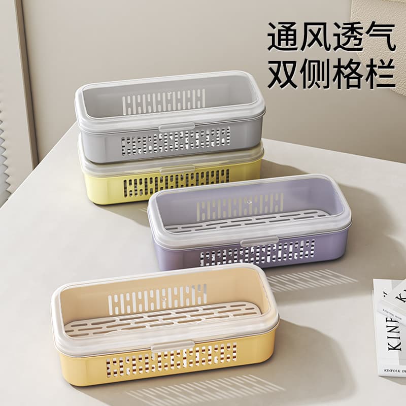 ✅ Household Covered Chopstick Holder with Soup Ladle Section for Drying and Organizing Utensils