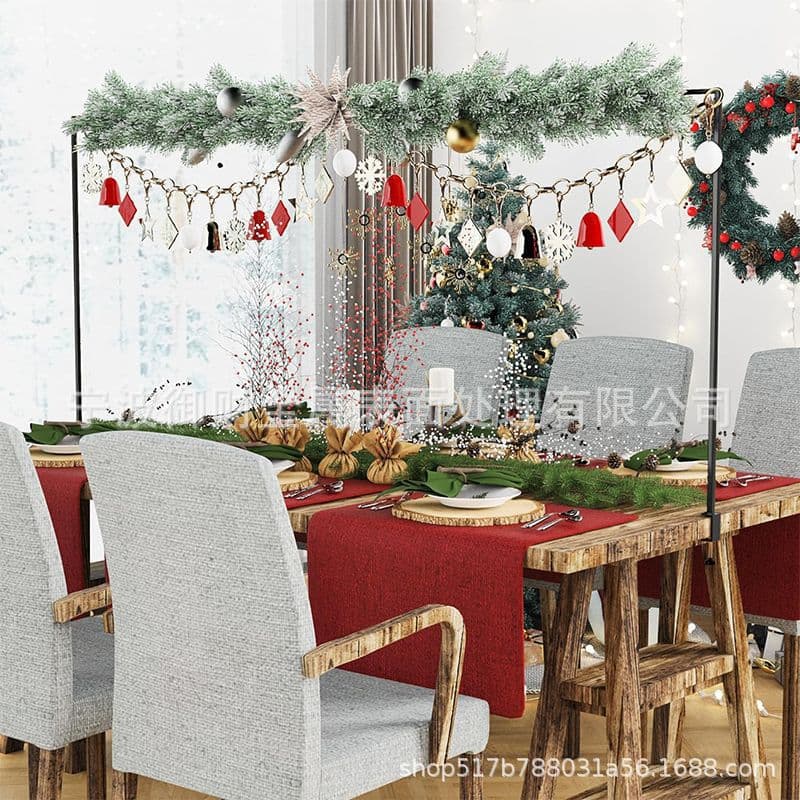 Foreign trade iron table rectangular bracket adjustable telescopic golden black table arch party tabletop telescopic stand