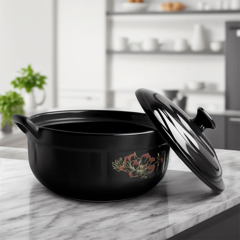 Ceramic Stew Pot for Home Use, Small Clay Pot for Soup, Suitable for Gas Stoves with Open Flame, High-Temperature Resistant Clay Pot for Soup, Free Shipping