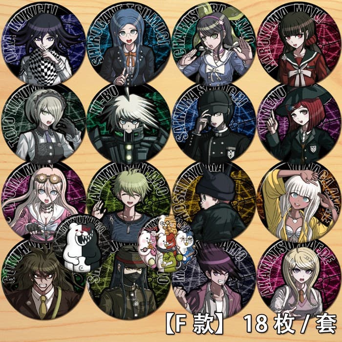 Danganronpa V3 Merchandise Kokichi Ouma Magic Princess Full Set Badge Brooch Pin COS Kibogamine Academy F Style