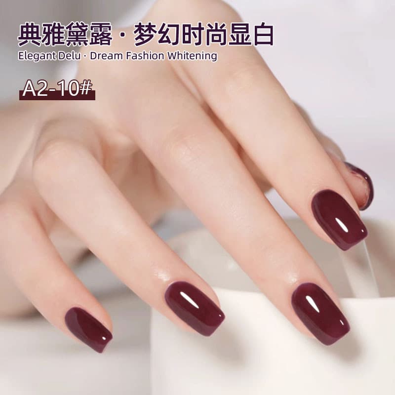 2026 New Trendy Nail Gel Grape Purple Taro Plum Purple Nail Salon Mini Set Wholesale Matte
