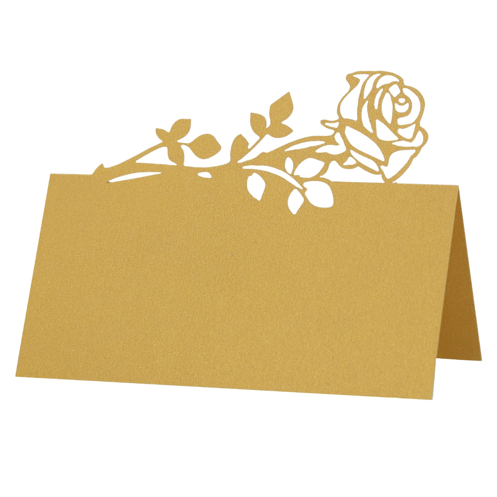 Foreign trade wedding rose 3D seat card, Valentine's Day wedding table card, holiday handwritten name card, ready stock direct sales.