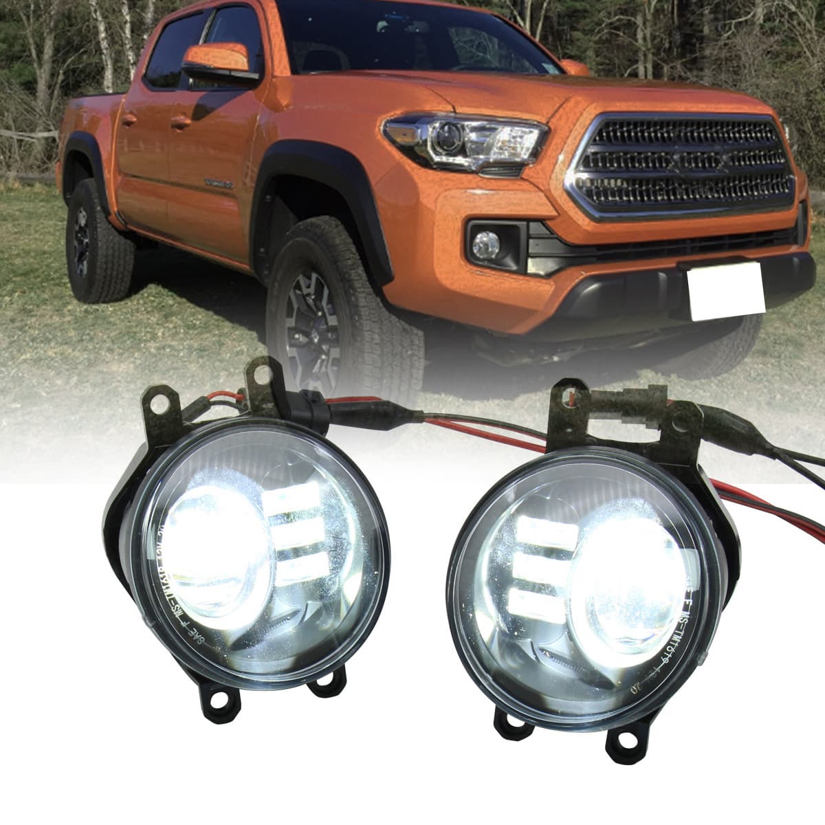 LED Fog Lights for 2016-2019 Toyota Tacoma, Front Fog Light Modification