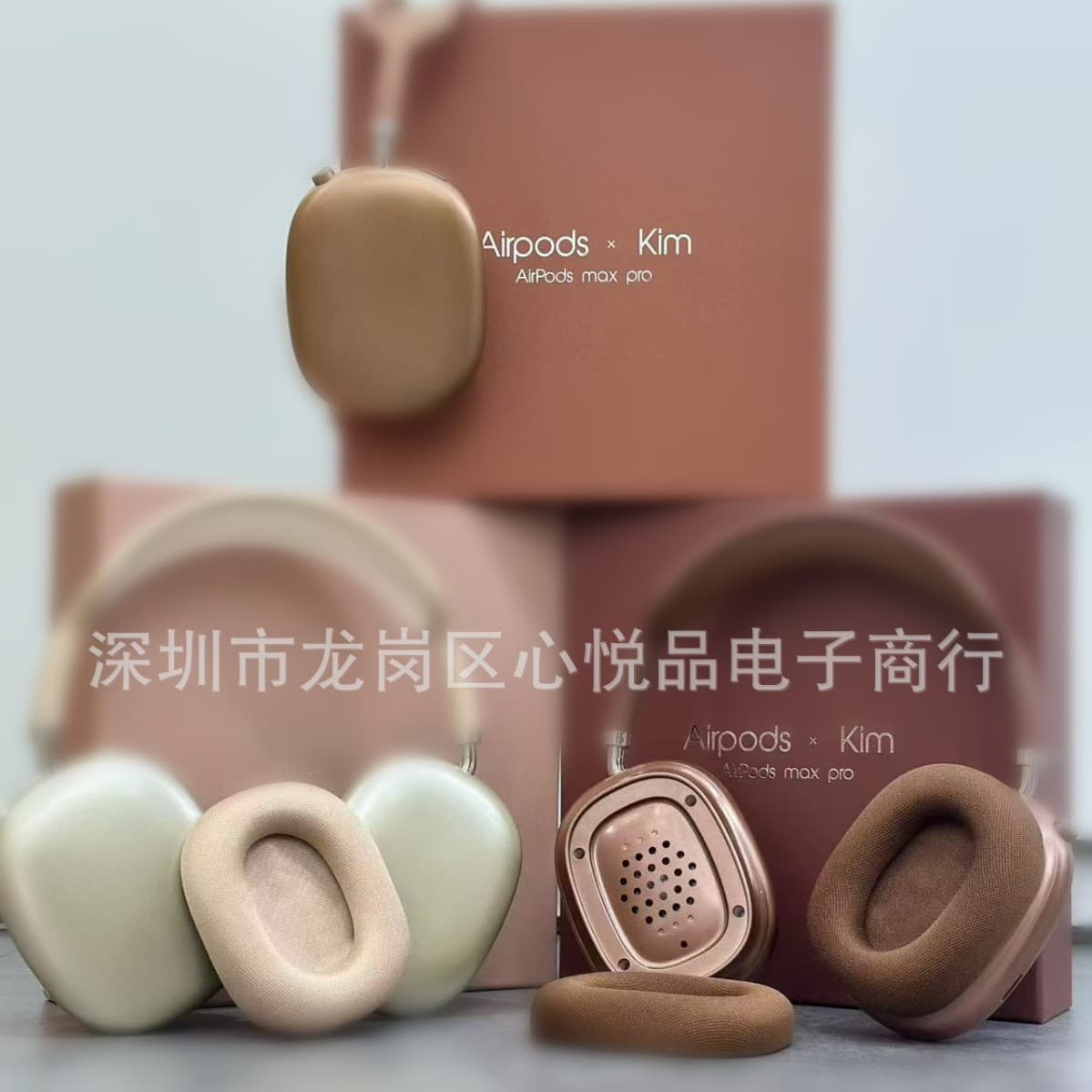 Cross-border Export Model Pods Air KIM Max Heavy Bass Over-Ear Bluetooth Headphones with Magnetic Ear Cushions, High-Volume Model