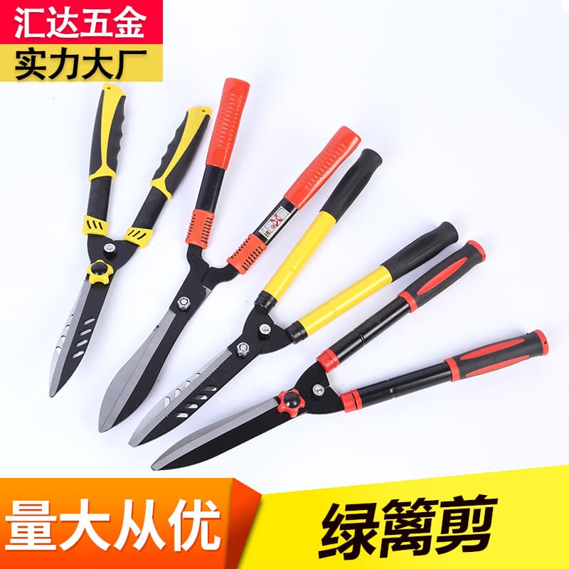 Hedge shears, new labor-saving wave-type hedge shears, hedge pruning shears, large scissors, green belt garden pruners