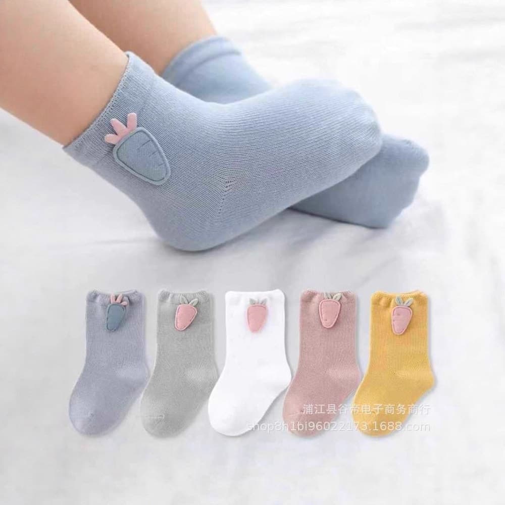 New spring and autumn new born baby thin children's cute cartoon mid-tube socks for male and female babies 0-6 newborn fetal socks