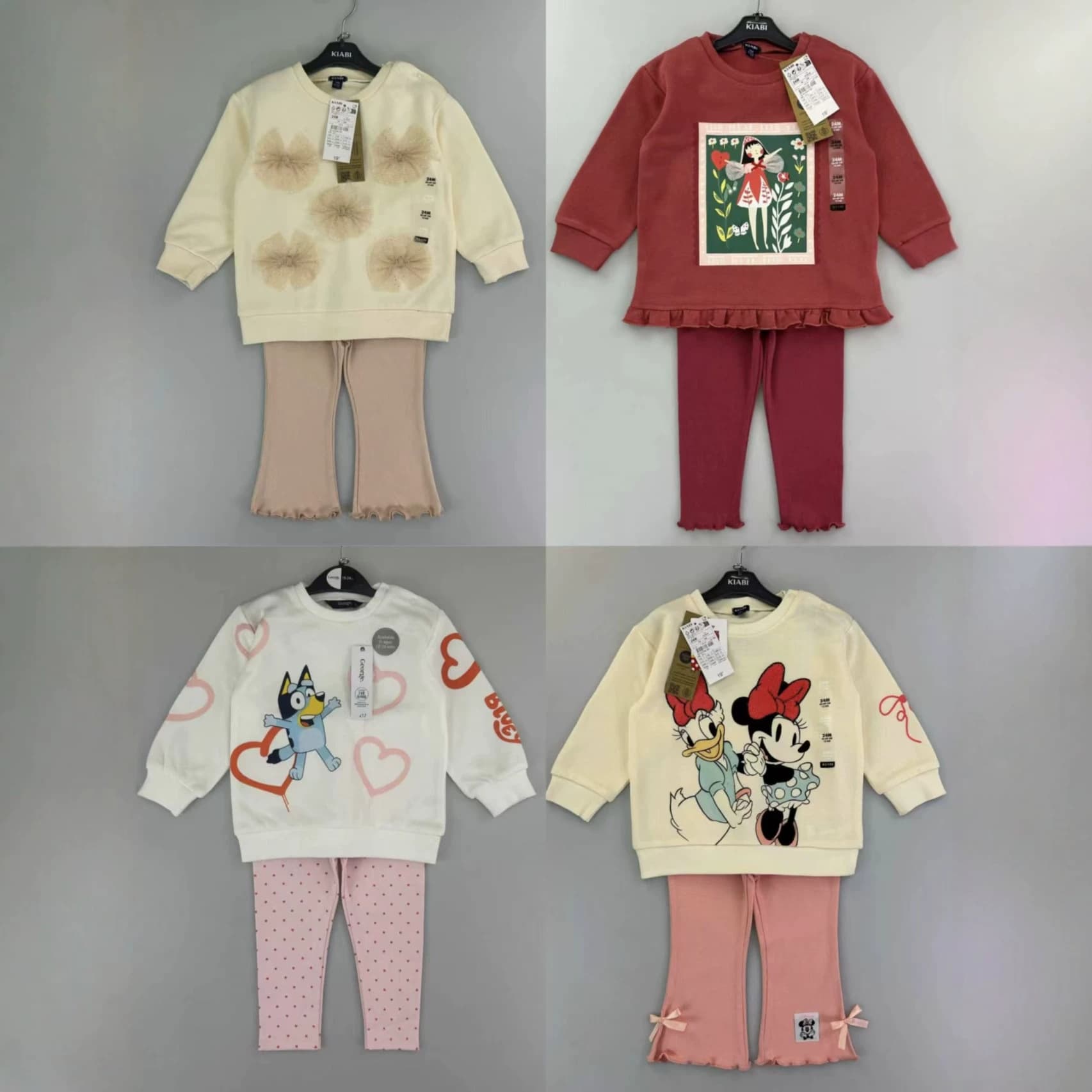 Cotton Long Sleeve Hoodie Girls' Kids' Clothing No Hood Casual Spring/Fall Loose Set for Baby Girls Ages 2-8
