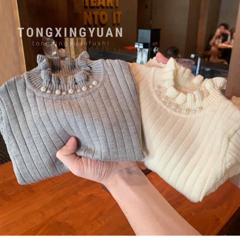 Child Star Yuan Girls Sweater Princess 2025 Autumn and Winter New Style Baby Girl Fashion Bottoming Sweater Versatile Top