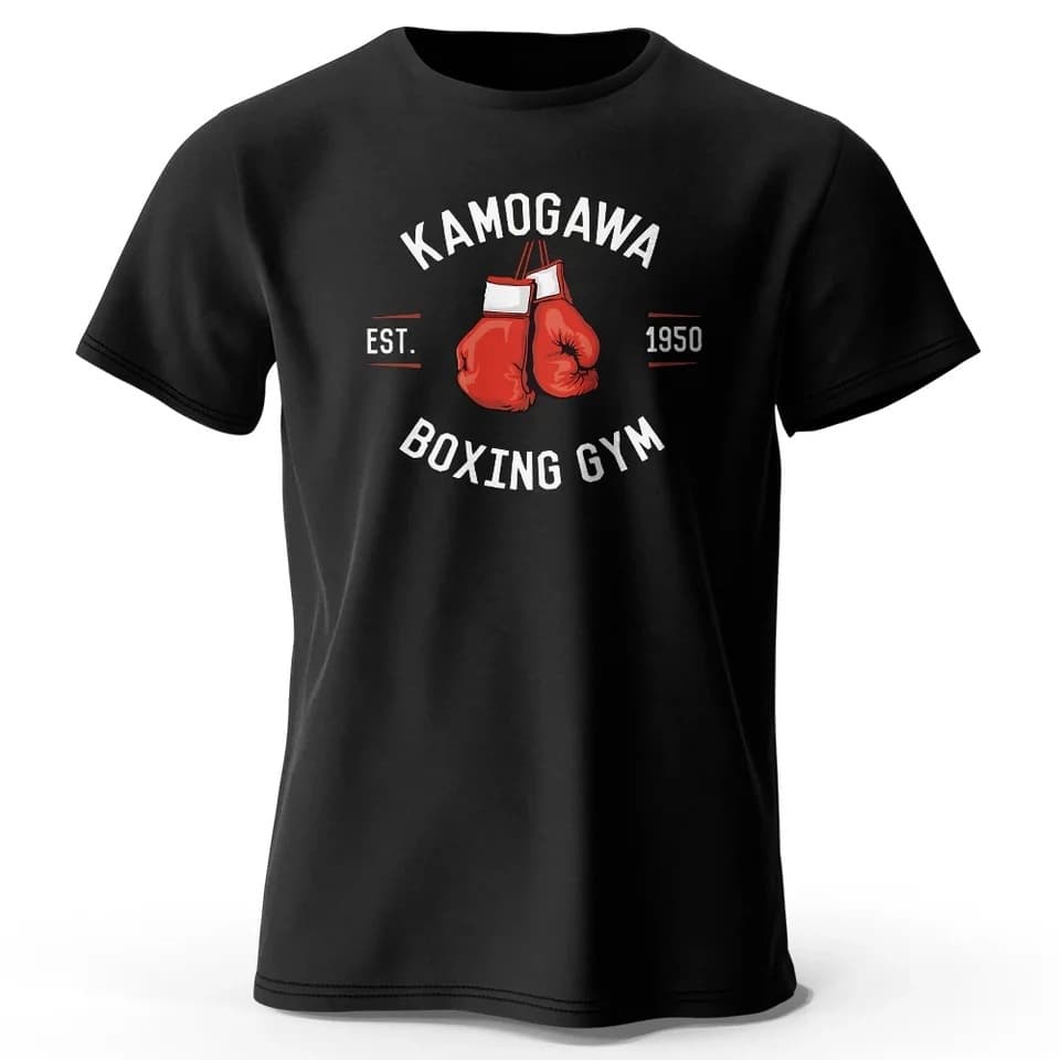 Men's Boxing Gym T-Shirt KBG Printed Anime Graphic Tee for Cross-Border Streetwear Brand