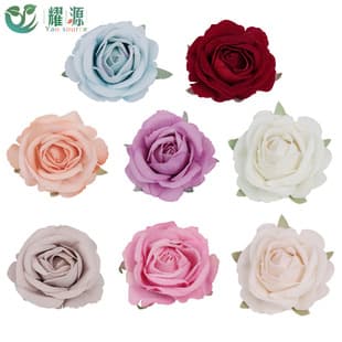 Artificial Rose Head Handmade Flower Making Accessories Velvet Princess Rose Festival Gift Box Decoration Silk Flower Wholesale
