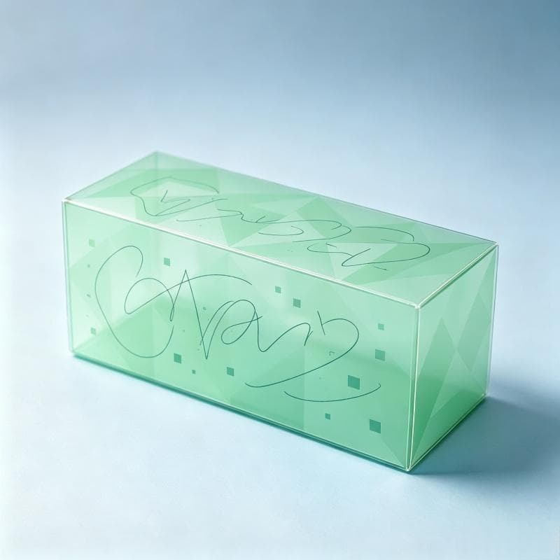 Translucent PVC sunscreen spray outer packaging box Folding PET eau de toilette plastic box color printing Plastic box with hook