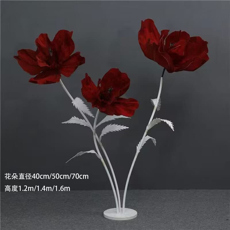Large paper art flower new product tulip wedding road leading window display stage photography layout ornaments flower decoration