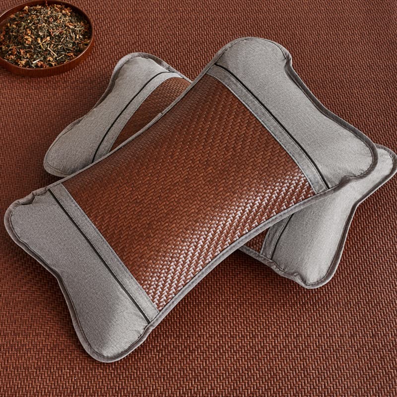 Summer Pillow PE Cooling Mat Rattan Pillow Single Home Use Adult Cooling Pillow Tea Pillow Core Student Dorm Cooling Pillow