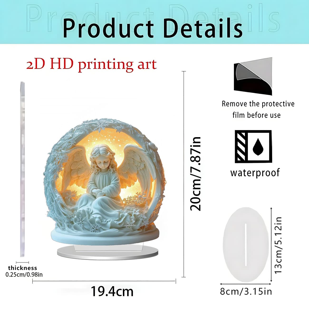 Cross-border Hot-selling Moon Castle Festival Party Desktop Decoration Acrylic Flat Ornament Home Bedroom Decor