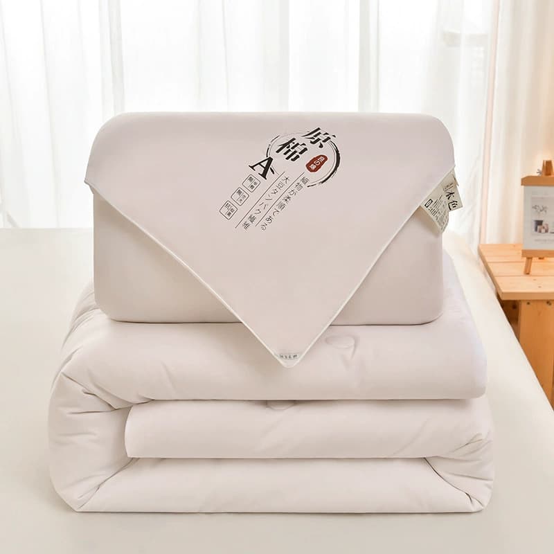 Soybean Fiber Quilt Filling Thick Winter Quilt Double Single Spring Autumn Cotton Quilt Student Dormitory Gift Quilt
