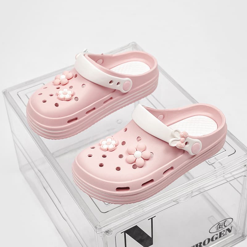 Hole Shoes Women's Summer 2024 New Thick Sole Wear-resistant Comfortable Baotou Non-slip Outer Wear Shoe Beach Sandals