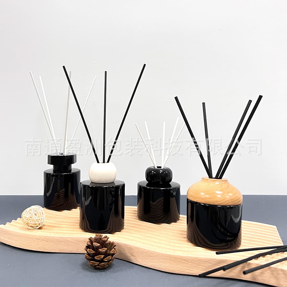 Factory wholesale multi-specification cylindrical flameless aromatherapy glass bottle, flameless volatile bottle, indoor fragrance diffuser container