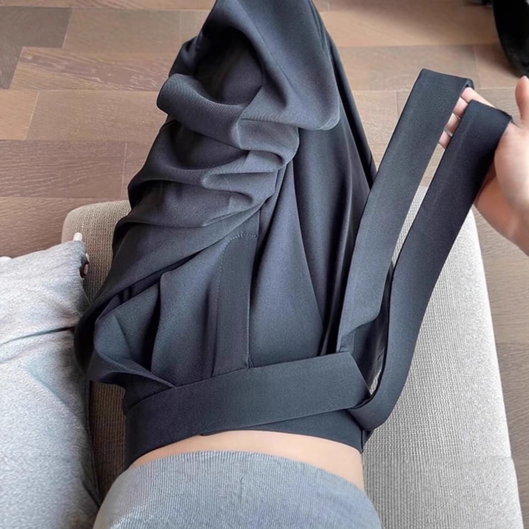 Goods from the original factory! ! ! High-end suit wide-leg pants for women in spring and autumn, fat mm, high waist, slim and casual, casual