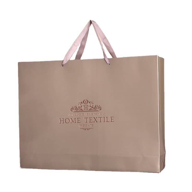 Paper bag customization packaging bag manufacturer shopping paper screen printing shoes and clothing personal gift bags with LOGO