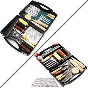 59-Piece 59pcs Leather Tool Set Hand Stitching Leather Craft DIY Set Manual Leather Craft Combination