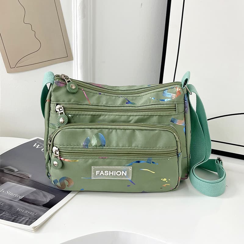 Cross-border large-capacity fashionable women's shoulder bag casual shoulder bag women's waterproof crossbody bag women's bag multi-compartment mom bag