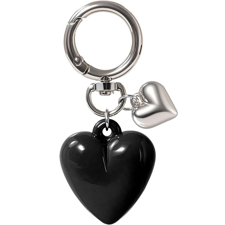 Cross-border hot-selling wholesale keychain, Korean and Japanese style large heart keychain pendant, bag keychain, multicolor heart shape