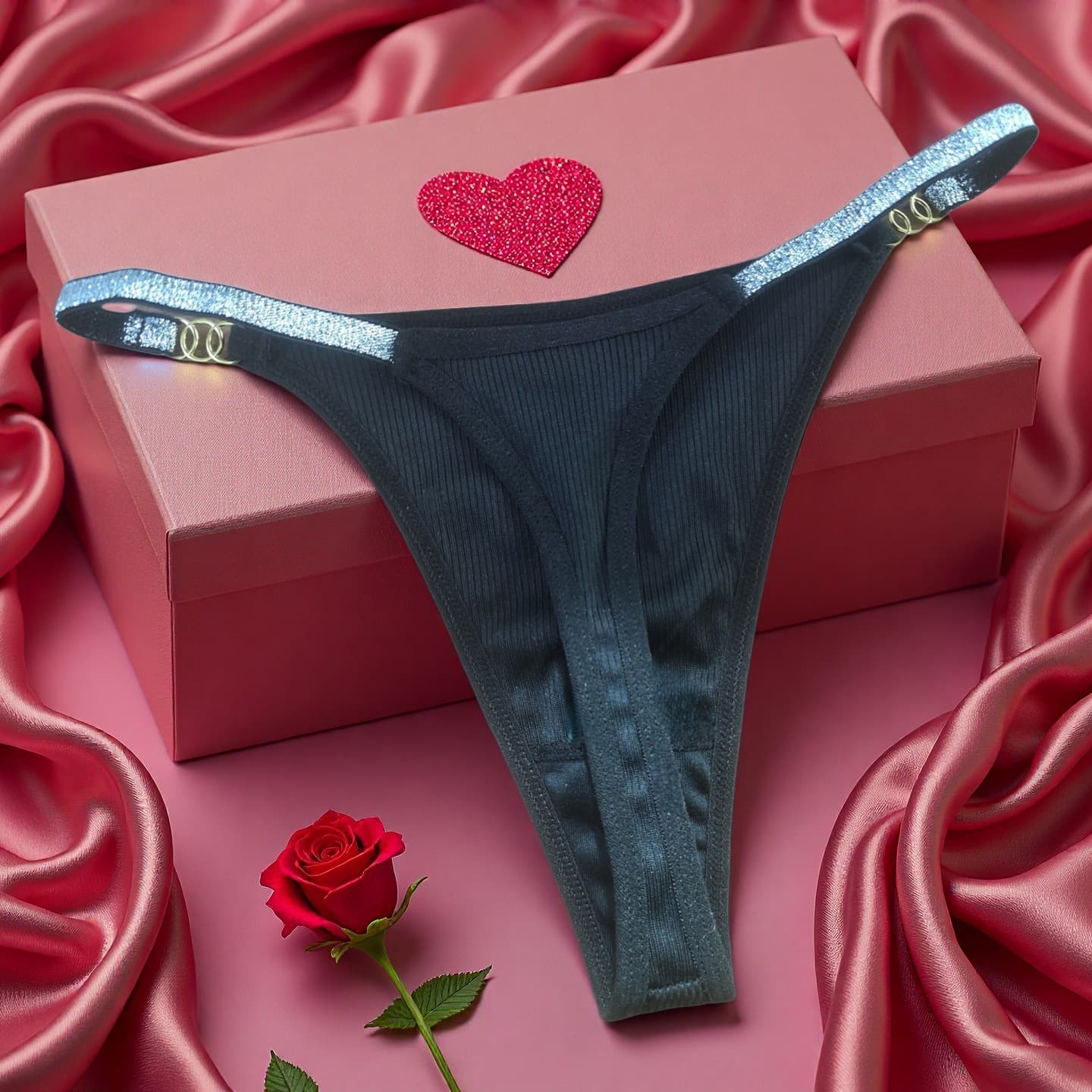 Sexy Fashion Thong Women's Seamless Breathable Underwear Comfortable Gold Wire Pocket Thong Hot Export Cross-Border