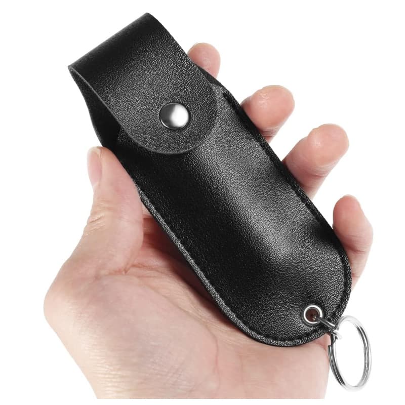 Alcohol disinfectant spray leather case PU leather protective spray keychain Aromatherapy essential oil bottle leather case