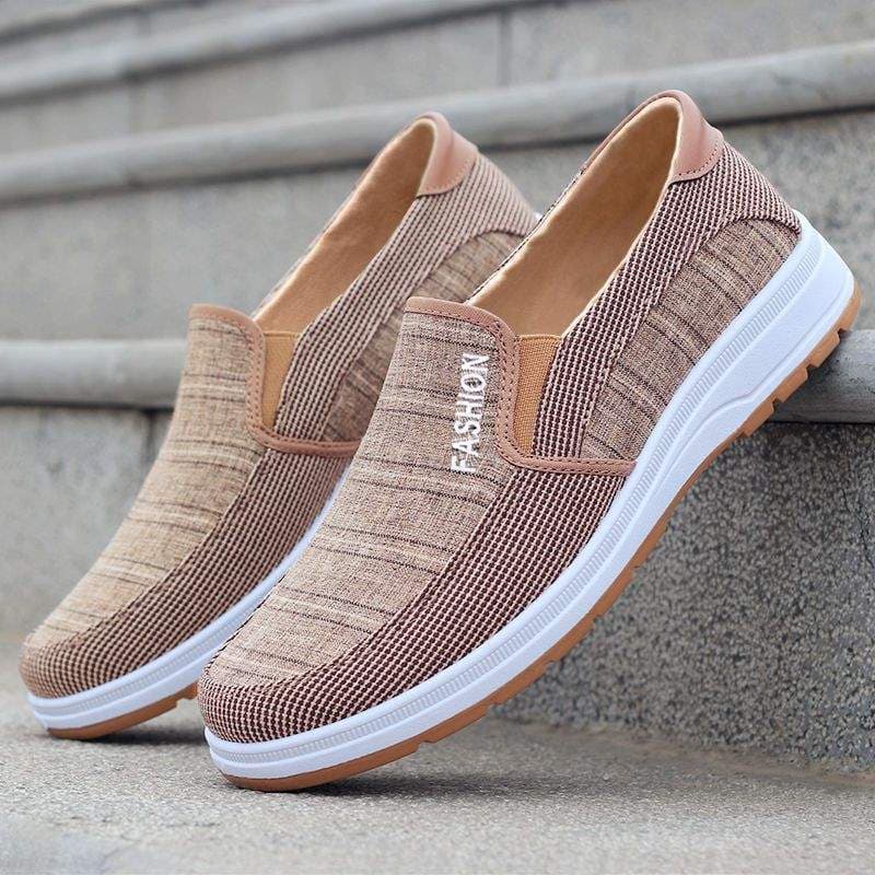 2025 New Canvas Shoes Old Beijing Cloth Shoes Casual Walking Shoes Slip-resistant Wear-resistant Work Shoes Slip-on