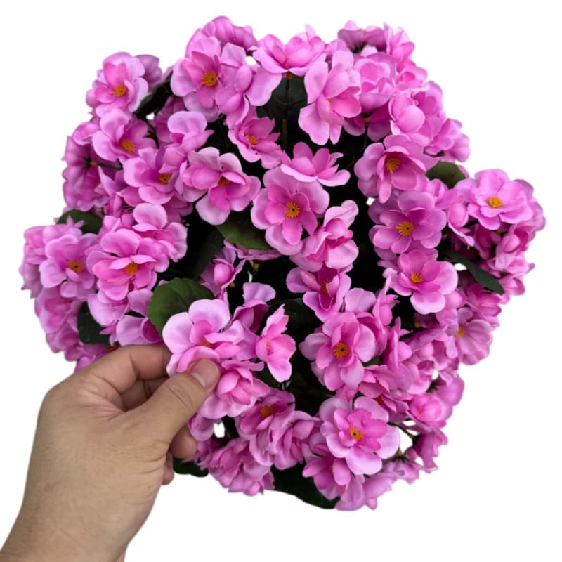 Cross-border Amazon hot model simulation flower geranium silk flower begonia flower potted simulation plant green plant wholesale