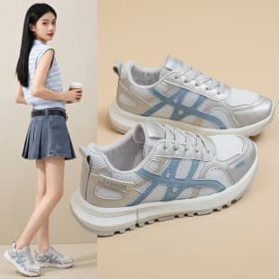 Summer 2026 New Thick Sole Dad Shoes Women's Mesh Breathable Casual Shoes Fashion Comfortable Versatile Agassi Sports Shoes