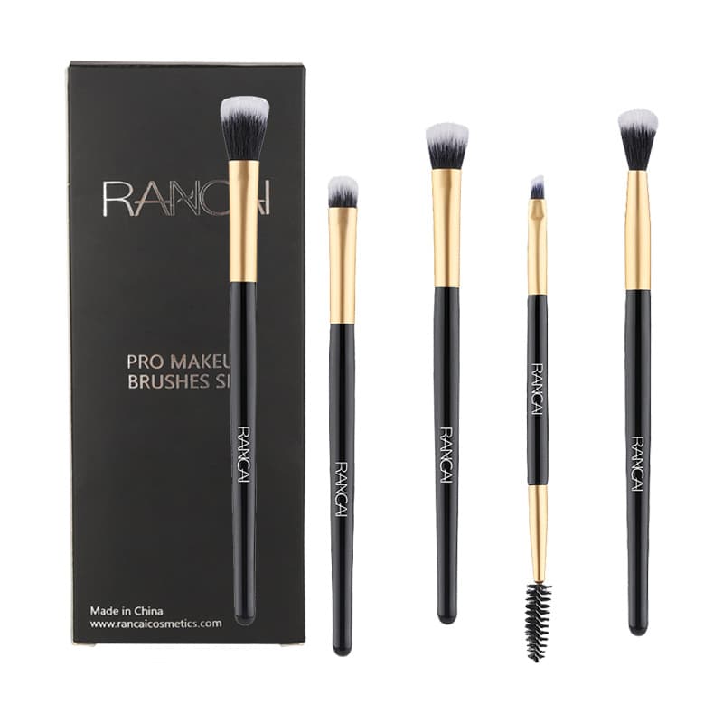 Amazon Bestseller RANCAI 5-Piece Makeup Brush Set, Full Set Dual-Ended Eyeshadow Brush Eyebrow Brush, Large Stock Available