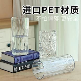 Acrylic Vase Crystal Simple Style Transparent Hydroponic Rose Lily Floral Desktop Factory Direct Flower Plant