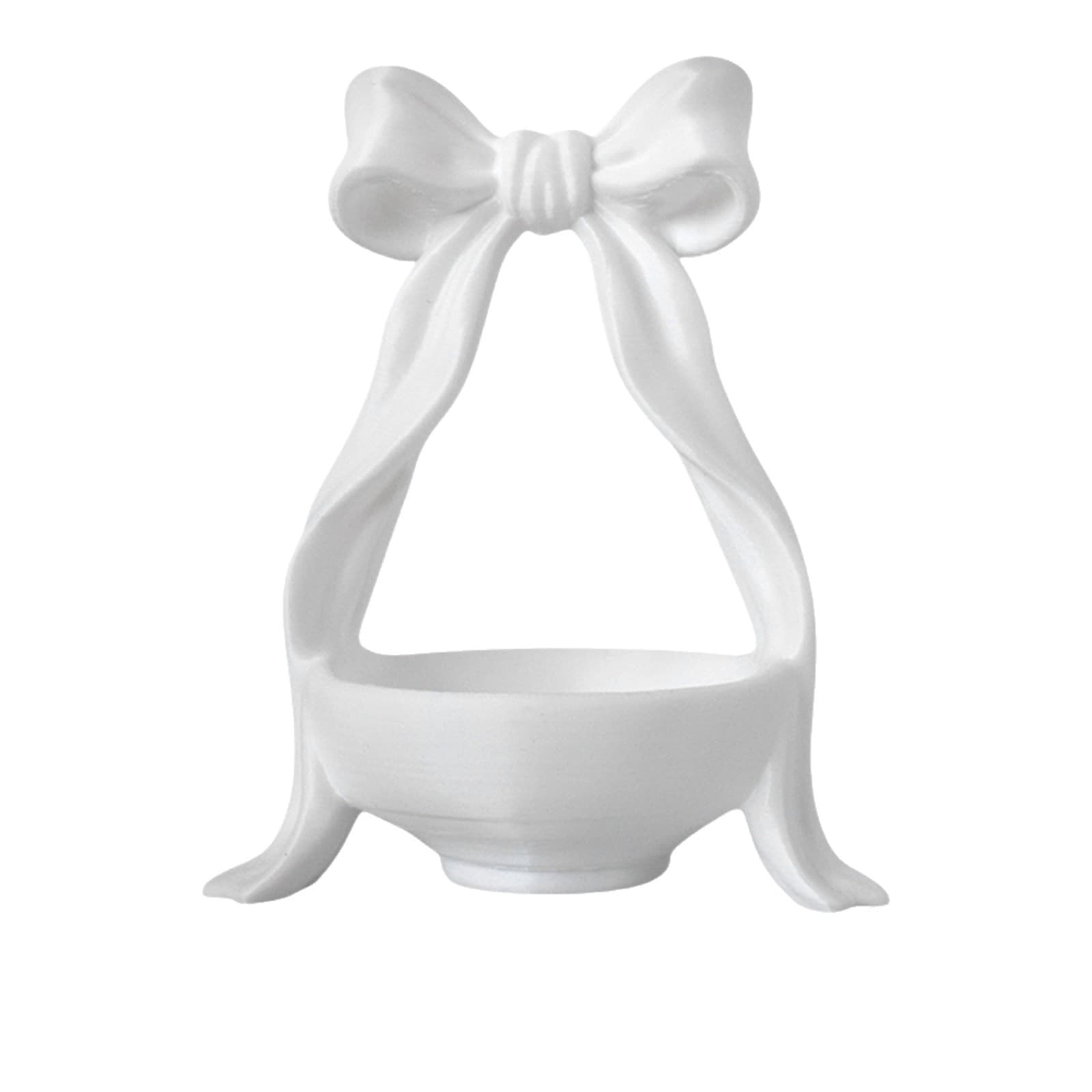 Girl-Style Printed Tray Bow Ornament Home Decor Light Luxury Storage Box Organizer 3D Postmodern